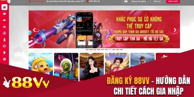 Các bước đăng ký 88VV đơn giản chỉ với vài bước 